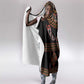 Cameroon Traditional Toghu Pattern Hooded Blanket