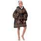 Cameroon Traditional Toghu Pattern Kid Wearable Blanket Hoodie