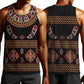 Cameroon Traditional Toghu Pattern Men Tank Top