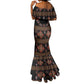 Cameroon Traditional Toghu Pattern Mermaid Dress