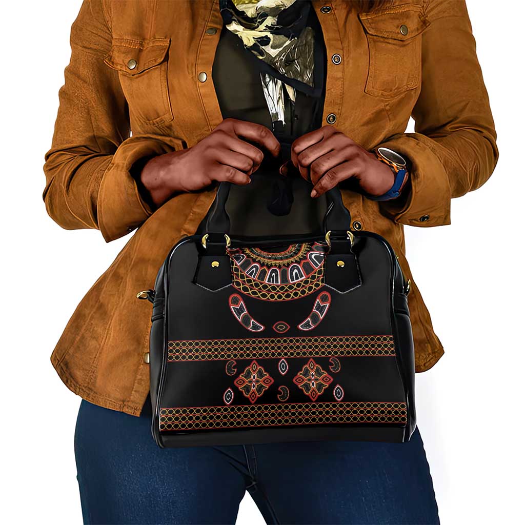 Cameroon Traditional Toghu Pattern Shoulder Handbag
