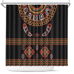 Cameroon Traditional Toghu Pattern Shower Curtain