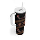 Cameroon Traditional Toghu Pattern Tumbler With Handle