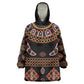 Cameroon Traditional Toghu Pattern Wearable Blanket Hoodie