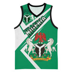 Nigeria Coat Of Arms Sporty Style Basketball Jersey LT15