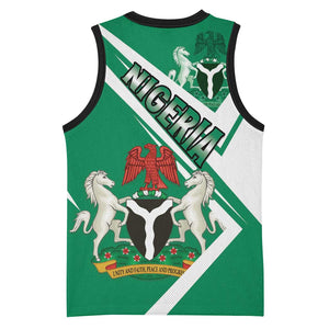 Nigeria Coat Of Arms Sporty Style Basketball Jersey LT15