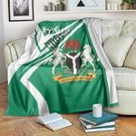 Nigeria Coat Of Arms Sporty Style Blanket