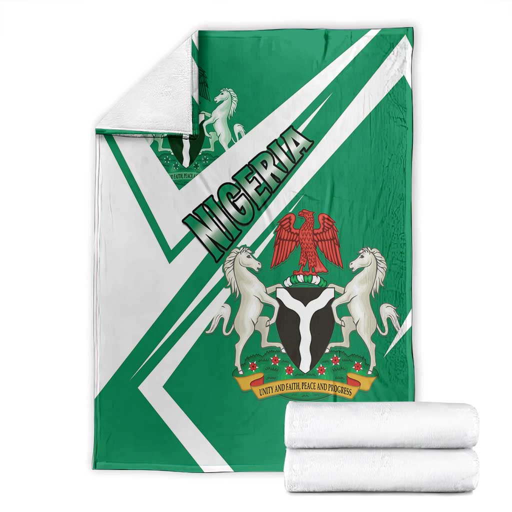 Nigeria Coat Of Arms Sporty Style Blanket