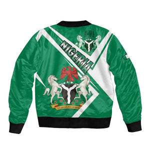 Nigeria Coat Of Arms Sporty Style Bomber Jacket