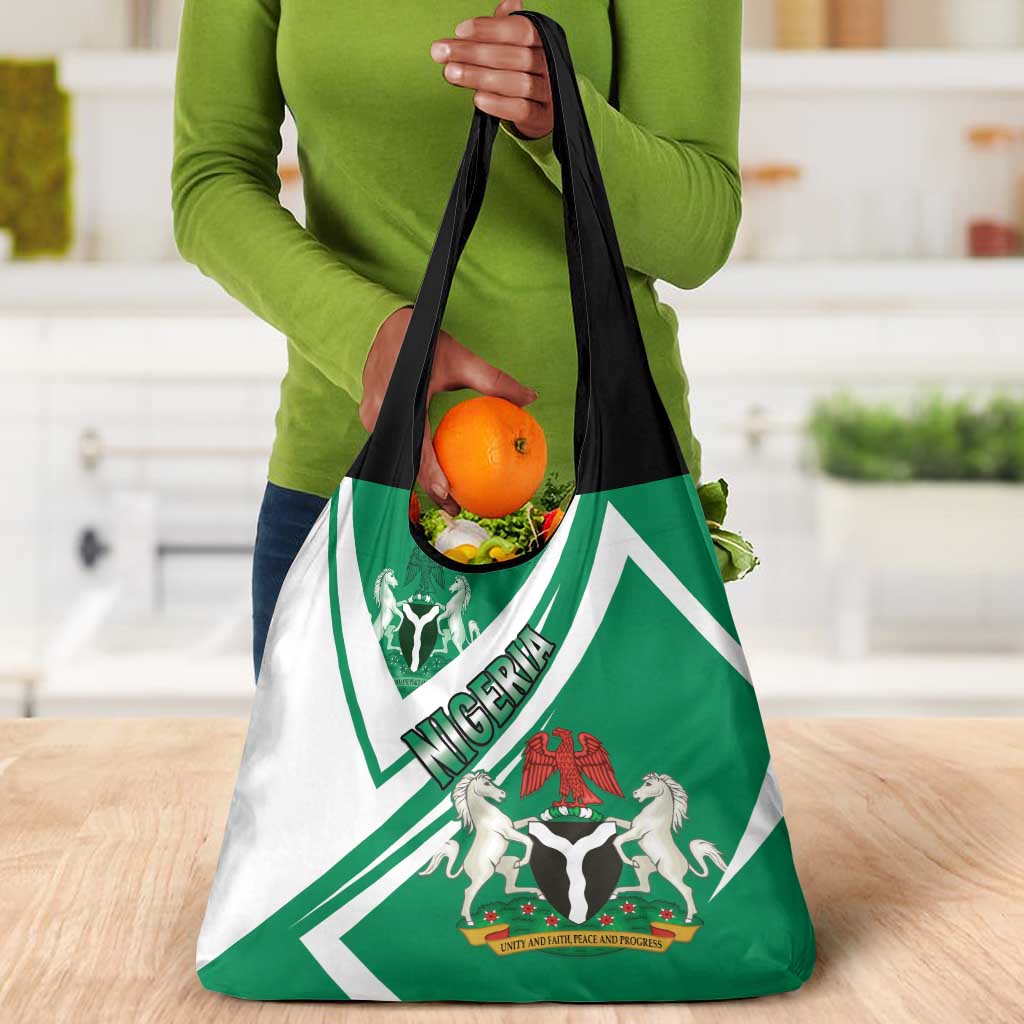 Nigeria Coat Of Arms Sporty Style Grocery Bag
