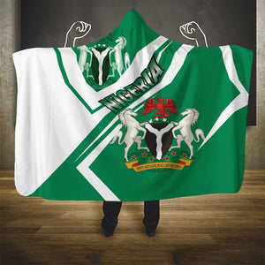 Nigeria Coat Of Arms Sporty Style Hooded Blanket