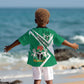 Nigeria Coat Of Arms Sporty Style Kid Hawaiian Shirt
