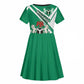 Nigeria Coat Of Arms Sporty Style Kid Short Sleeve Dress