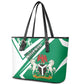 Nigeria Coat Of Arms Sporty Style Leather Tote Bag