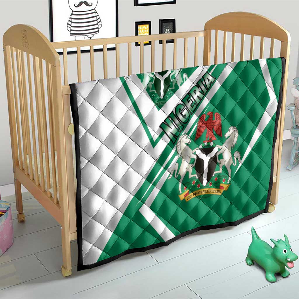 Nigeria Coat Of Arms Sporty Style Quilt
