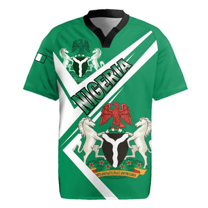 Nigeria Coat Of Arms Sporty Style Rugby Jersey