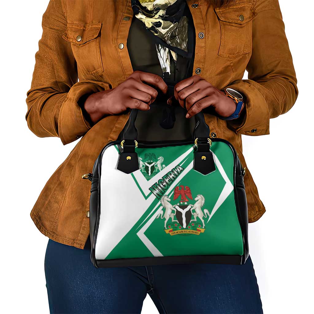 Nigeria Coat Of Arms Sporty Style Shoulder Handbag
