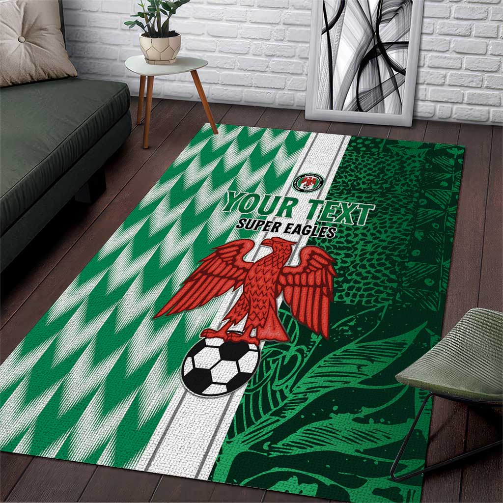 Custom Nigeria Football Area Rug Go Champions