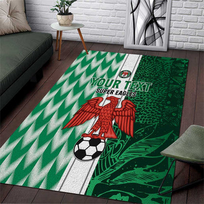 Custom Nigeria Football Area Rug Go Champions