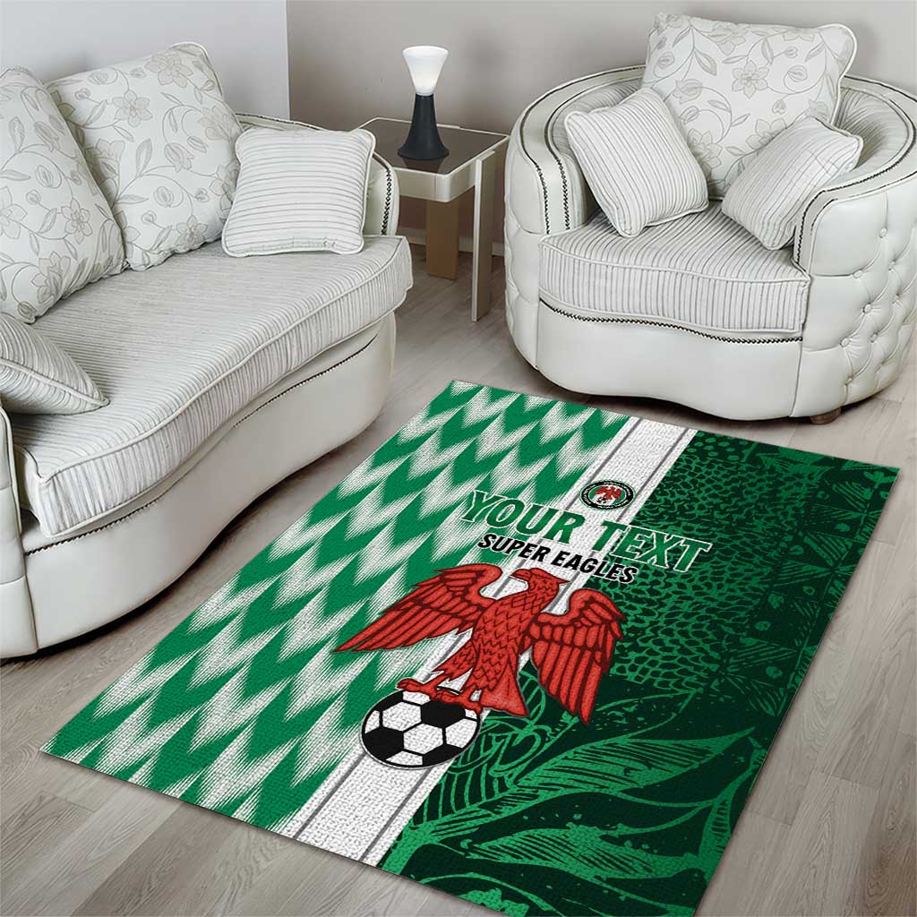 Custom Nigeria Football Area Rug Go Champions