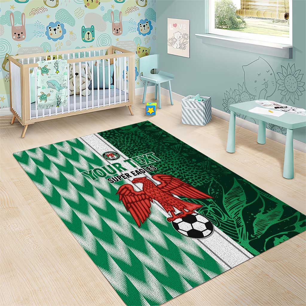 Custom Nigeria Football Area Rug Go Champions
