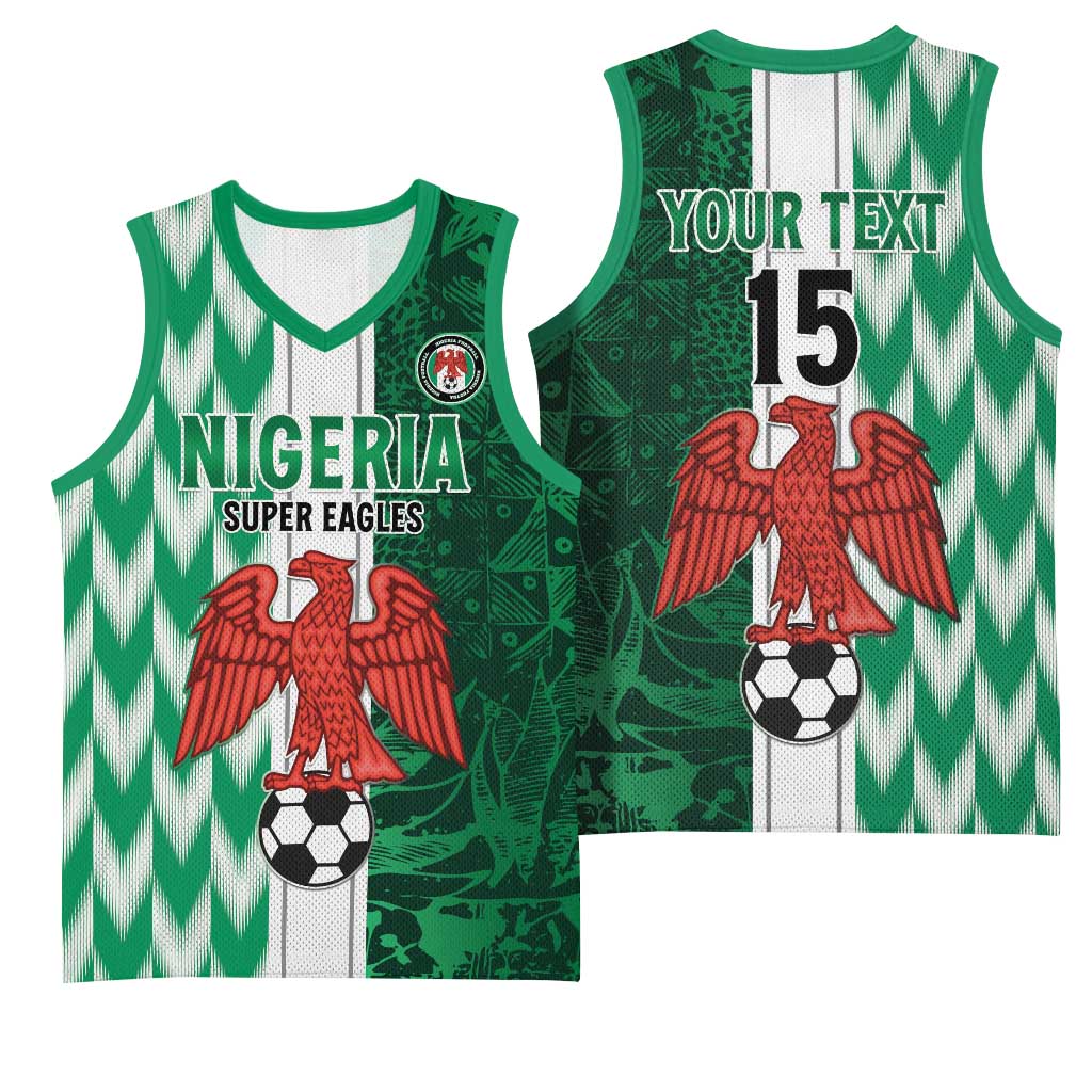 Custom Nigeria Football Basketball Jersey Go Champions LT15