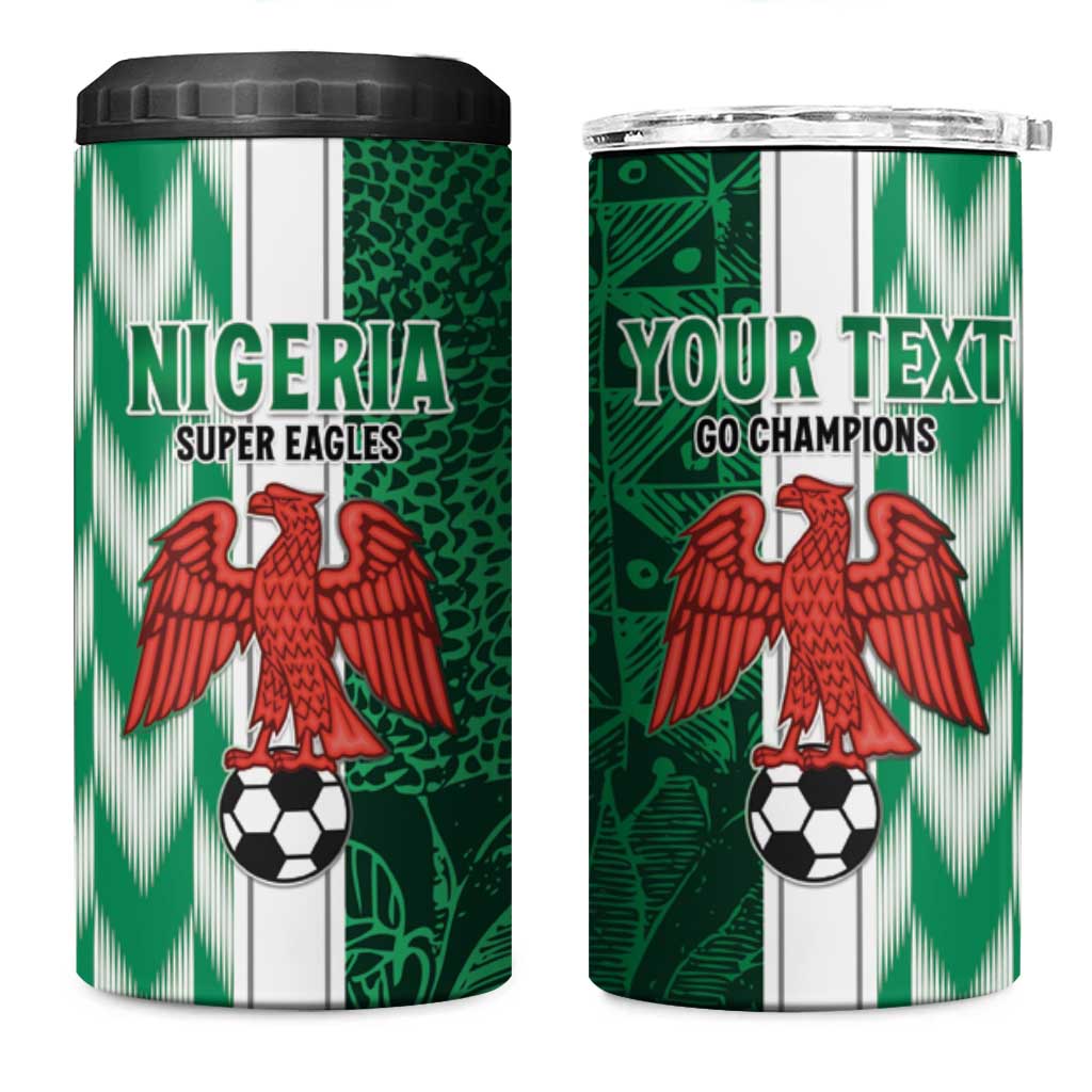 Custom Nigeria Football 4 in 1 Can Cooler Tumbler Go Champions