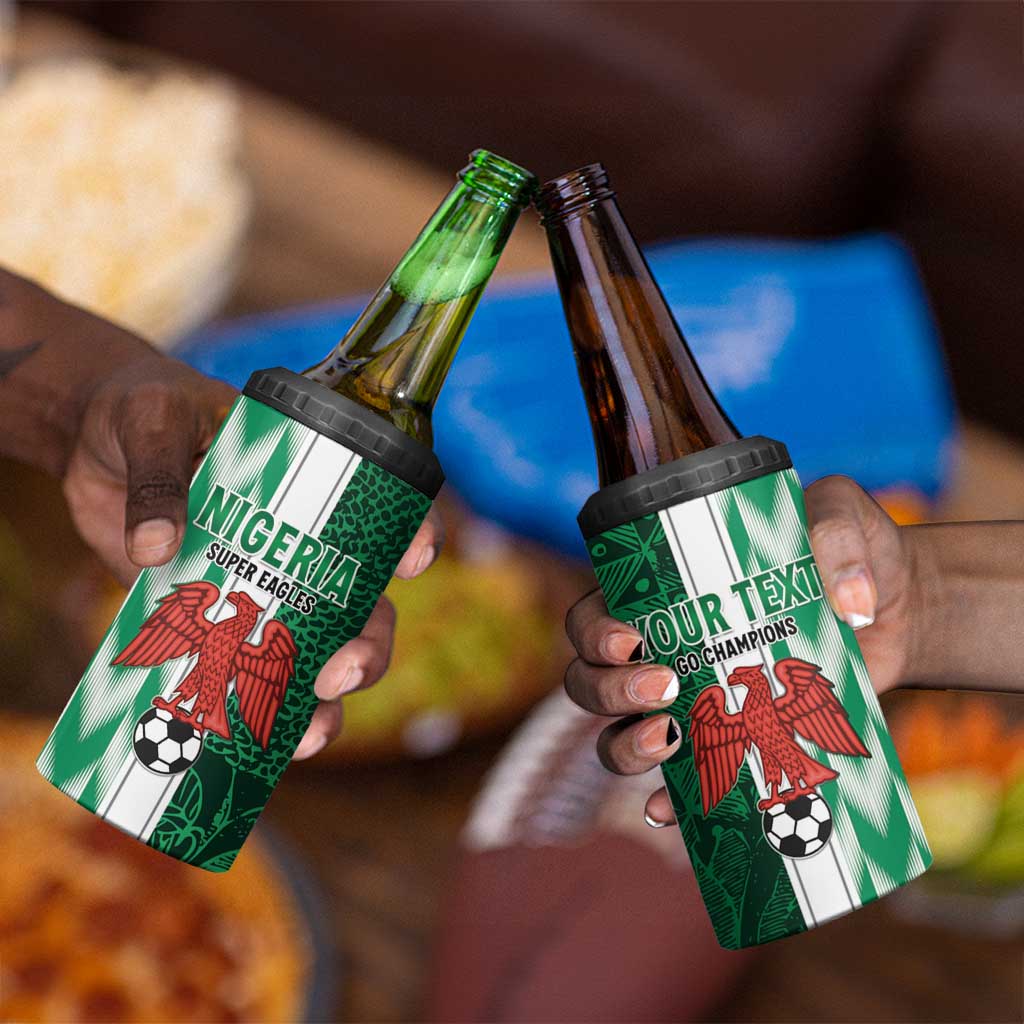 Custom Nigeria Football 4 in 1 Can Cooler Tumbler Go Champions