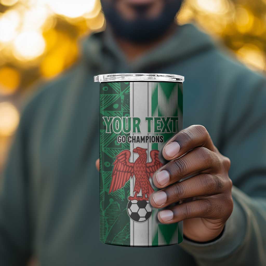 Custom Nigeria Football 4 in 1 Can Cooler Tumbler Go Champions