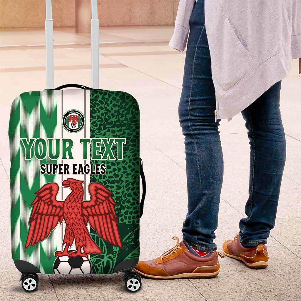 Custom Nigeria Football Luggage Cover Go Champions