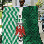 Custom Nigeria Football Quilt Go Champions