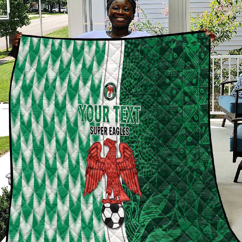 Custom Nigeria Football Quilt Go Champions