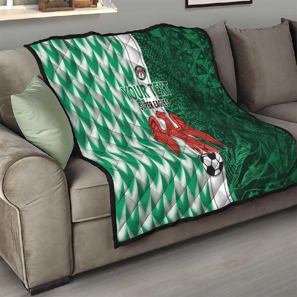 Custom Nigeria Football Quilt Go Champions