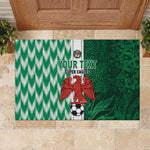 Custom Nigeria Football Rubber Doormat Go Champions