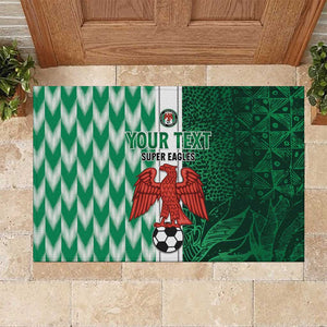 Custom Nigeria Football Rubber Doormat Go Champions
