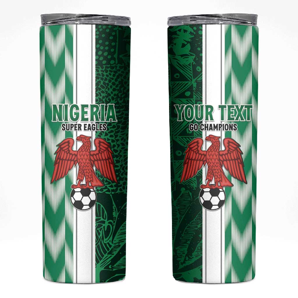 Custom Nigeria Football Skinny Tumbler Go Champions