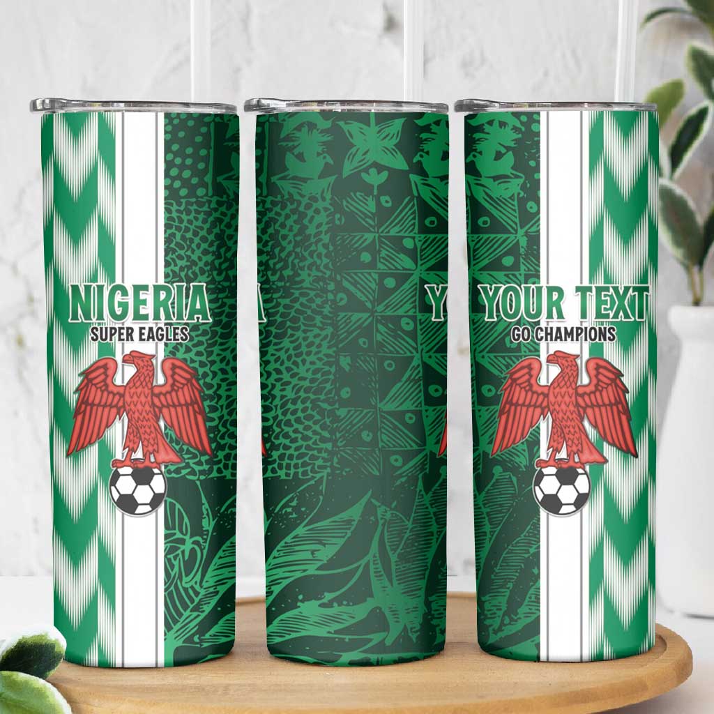 Custom Nigeria Football Skinny Tumbler Go Champions