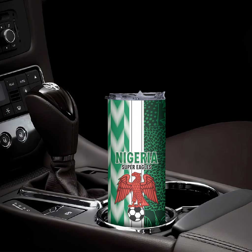Custom Nigeria Football Skinny Tumbler Go Champions