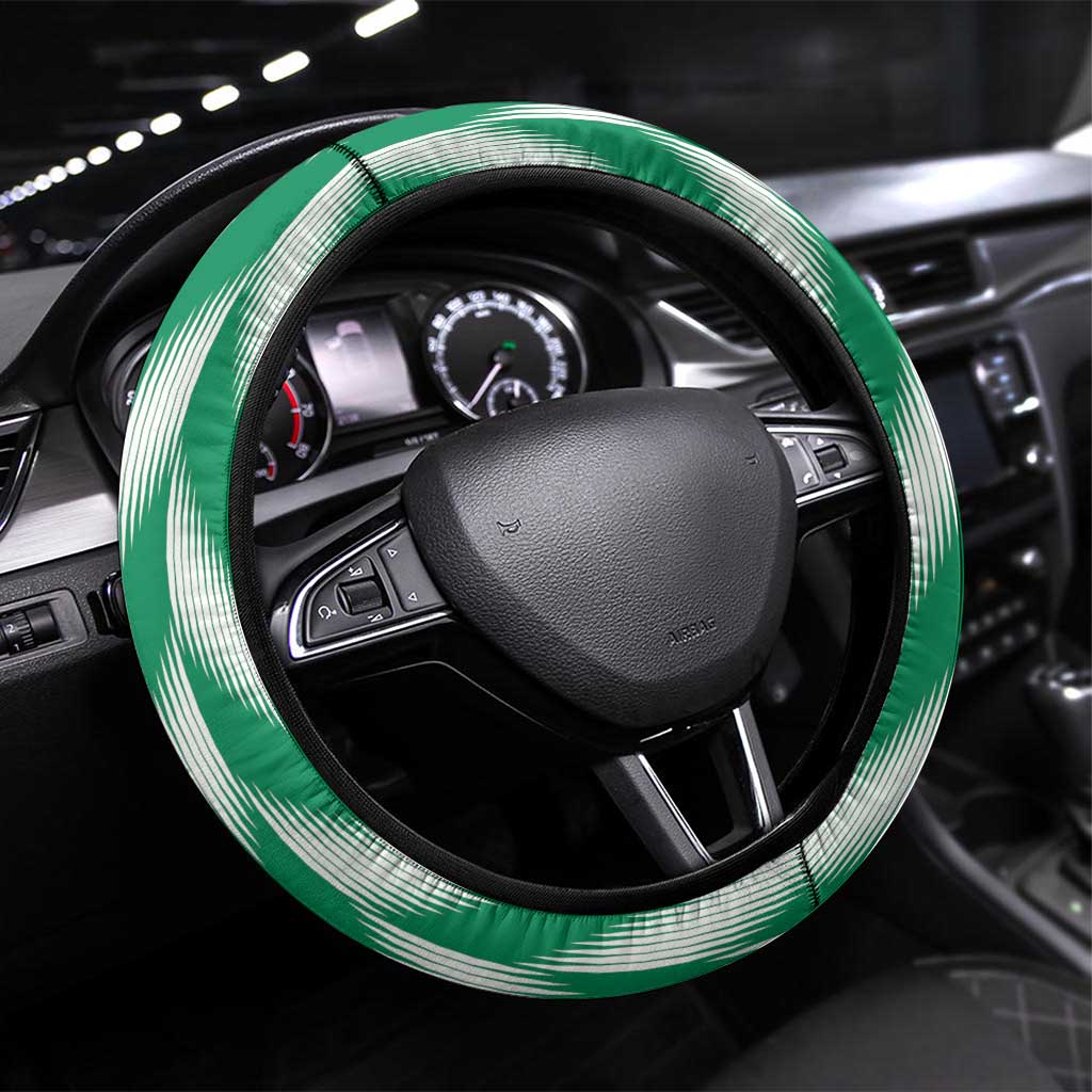 Nigeria Football Steering Wheel Cover Go Champions
