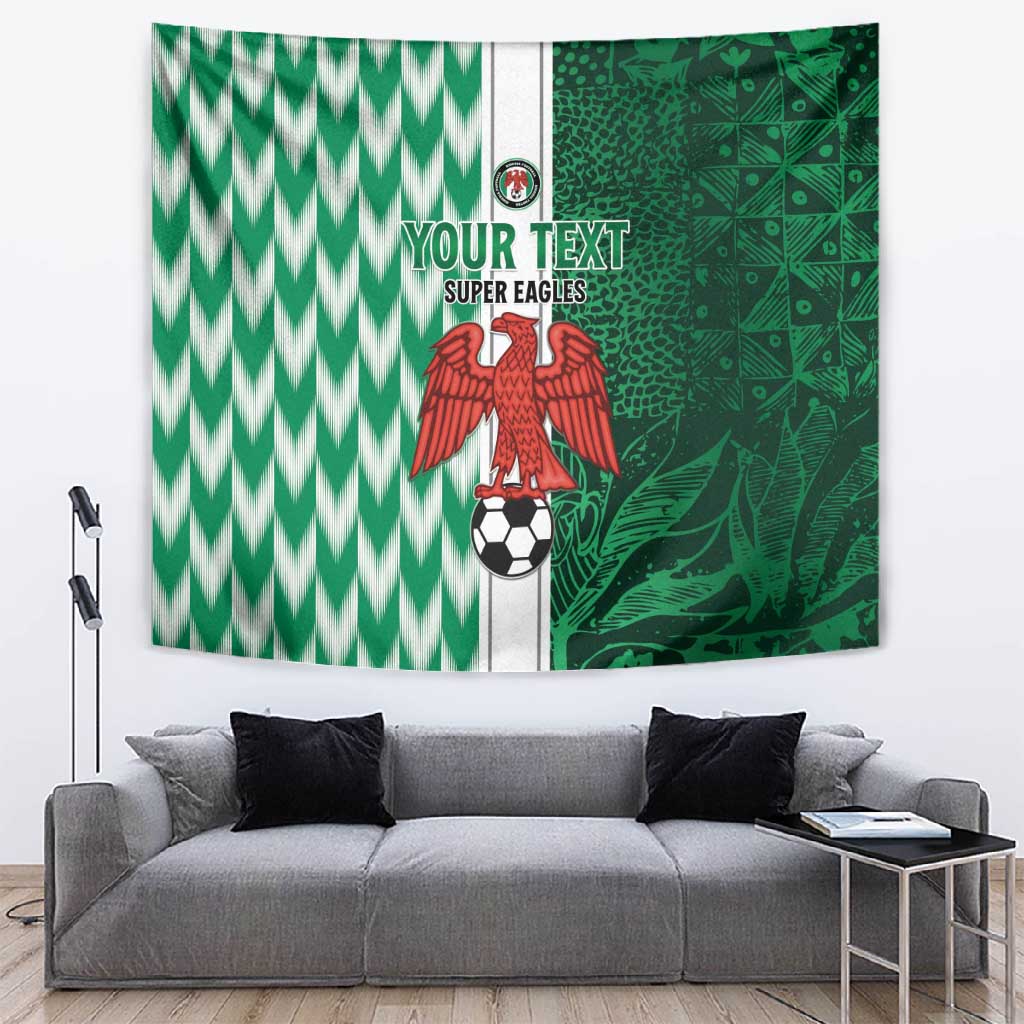 Custom Nigeria Football Tapestry Go Champions
