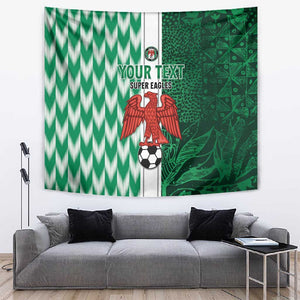 Custom Nigeria Football Tapestry Go Champions
