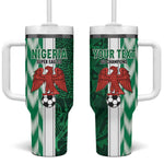 Custom Nigeria Football Tumbler With Handle Go Champions