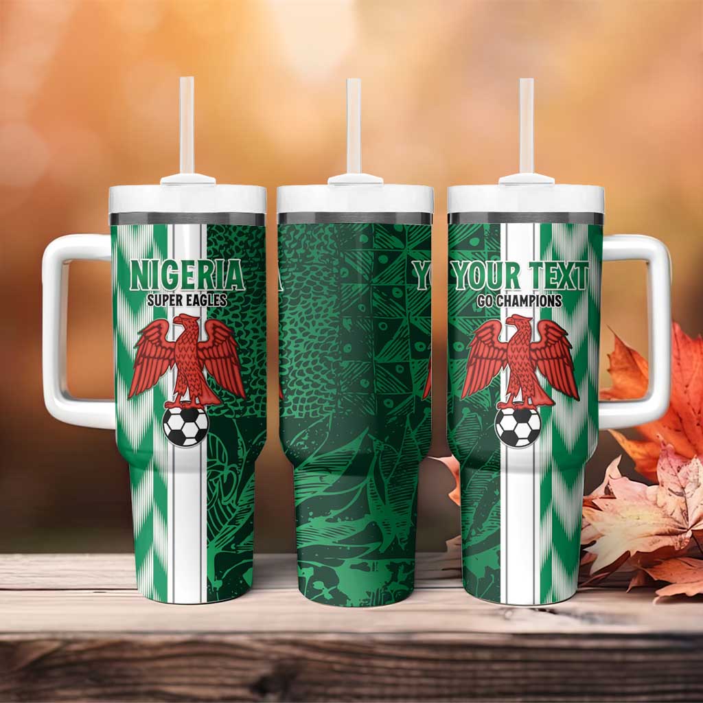 Custom Nigeria Football Tumbler With Handle Go Champions