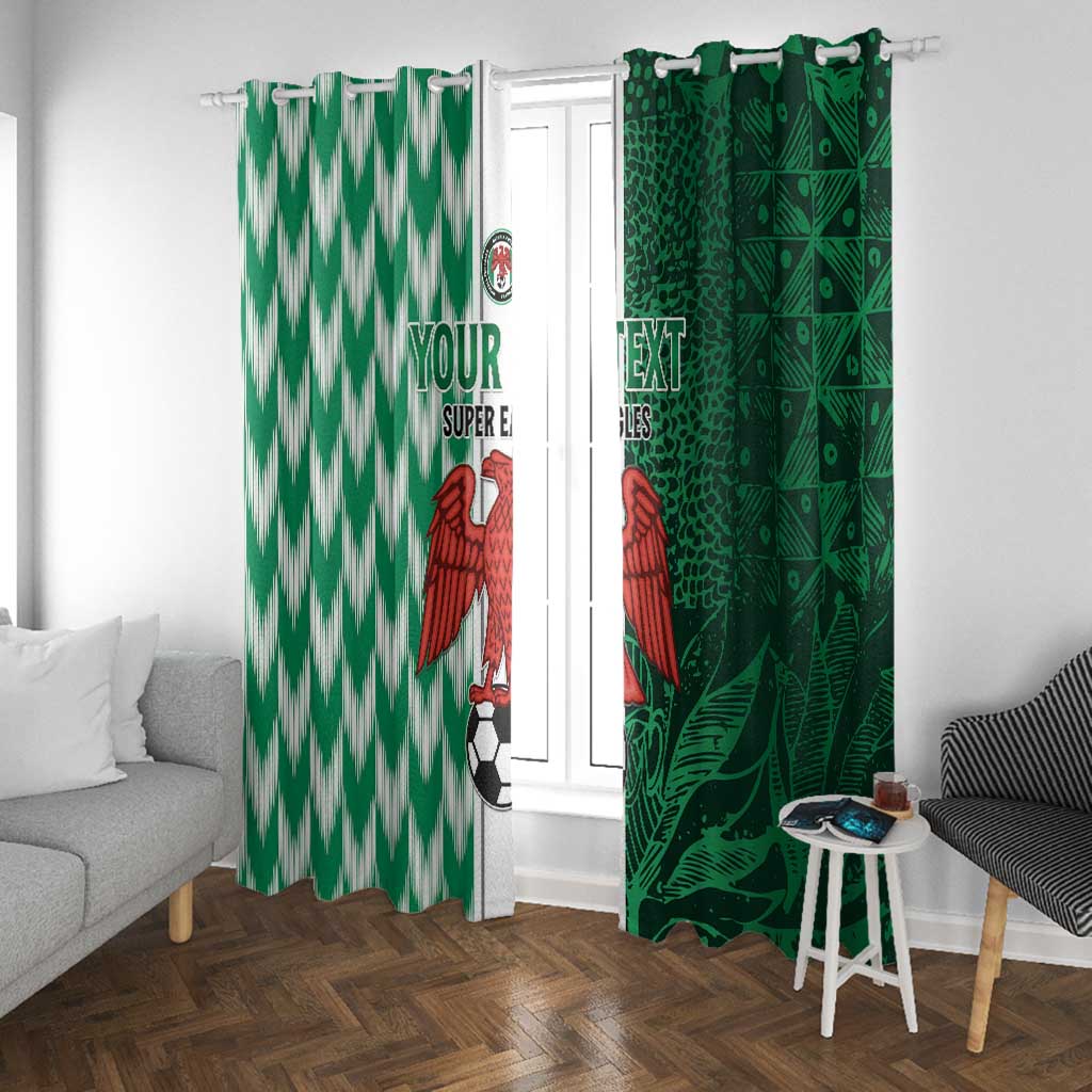 Custom Nigeria Football Window Curtain Go Champions