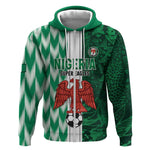 Custom Nigeria Football Zip Hoodie Go Champions