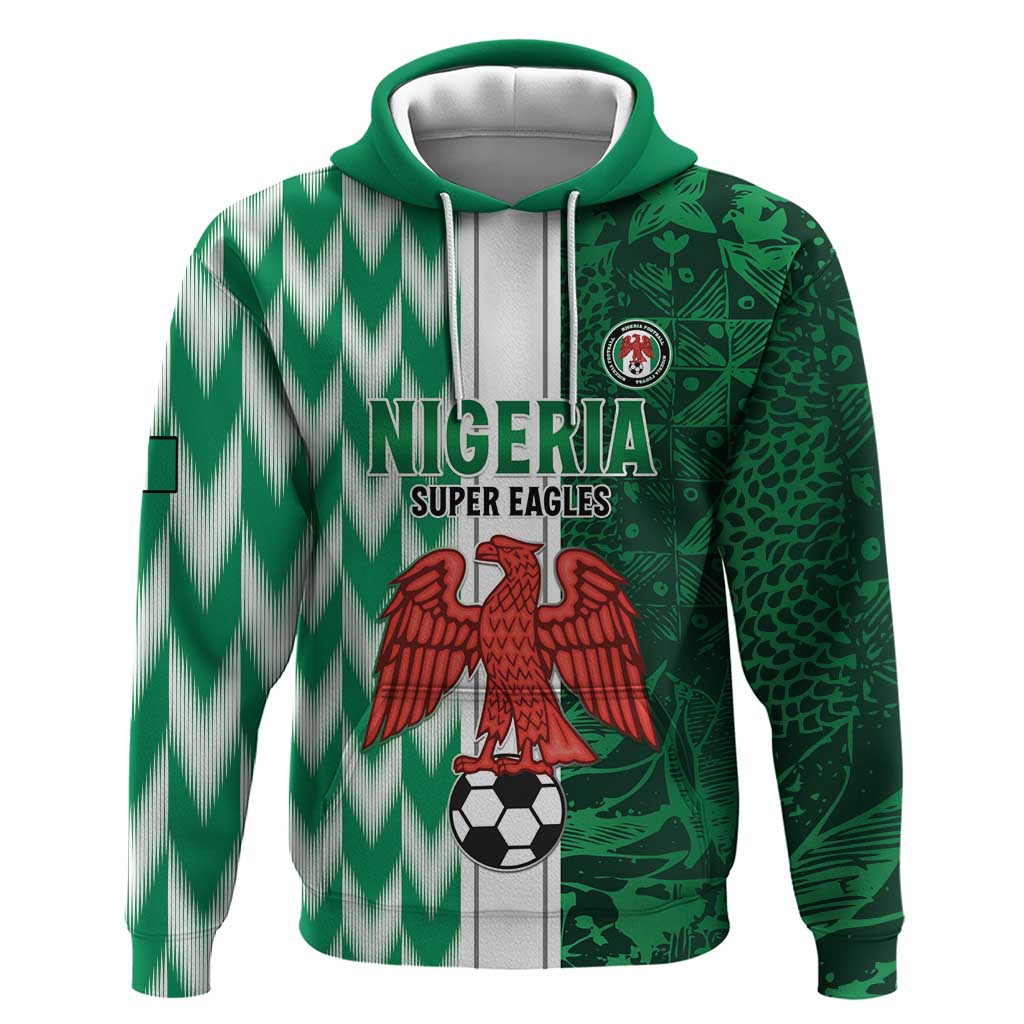 Custom Nigeria Football Zip Hoodie Go Champions