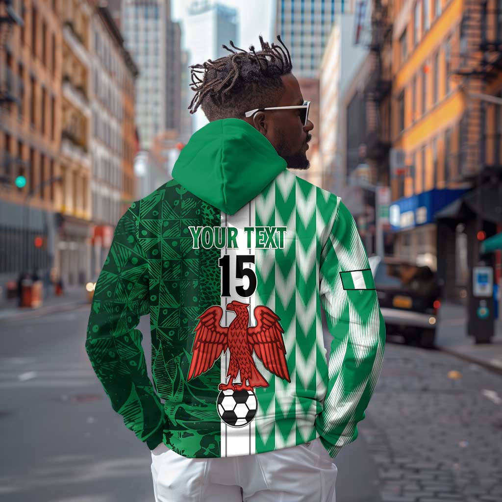 Custom Nigeria Football Zip Hoodie Go Champions