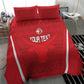Custom Madagascar Football Bedding Set Go Champions