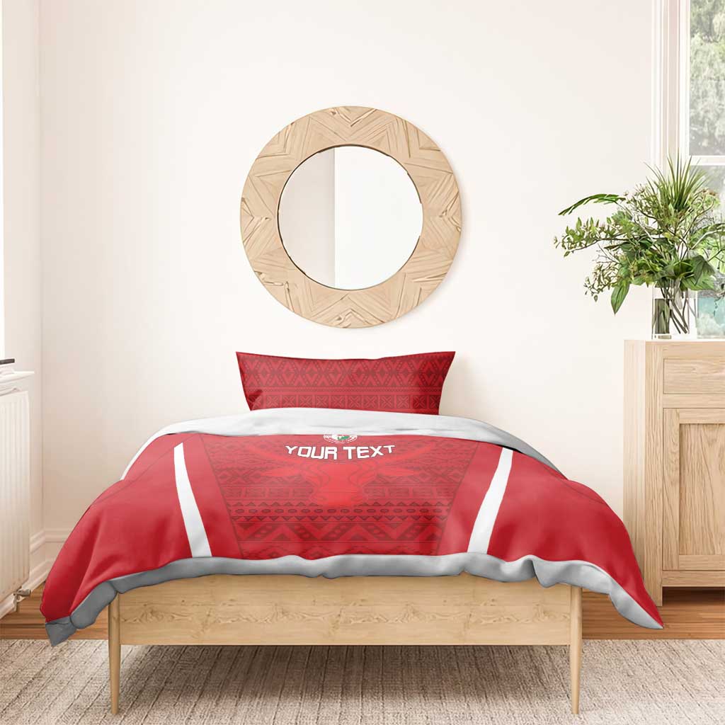 Custom Madagascar Football Bedding Set Go Champions