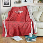 Custom Madagascar Football Blanket Go Champions